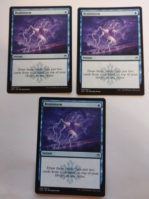 3x Brainstorm - Gedankenwirbel - MTG