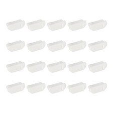0.6 Inch Dust Plug, 20 Pcs Anti Dust Plug Cover Female End, White