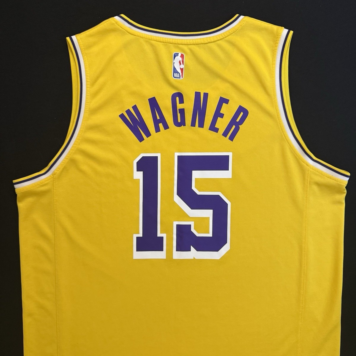 Rare Fanatics Mo Wagner Los Angeles Lakers #15 Gold Icon Fast