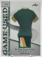 Vida Blue Relic 3/3 Green 2025 Leaf In The Game Used Sports #GM-48