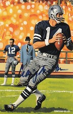 CRAIG MORTON SIGNED DONOVAN KELLEY CUSTOM 4x6 ART CARD~DALLAS COWBOYS