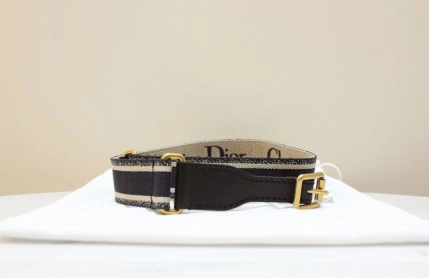 Ceinture jacquard oblique Dior taille 80 B0002CBTE 132485551