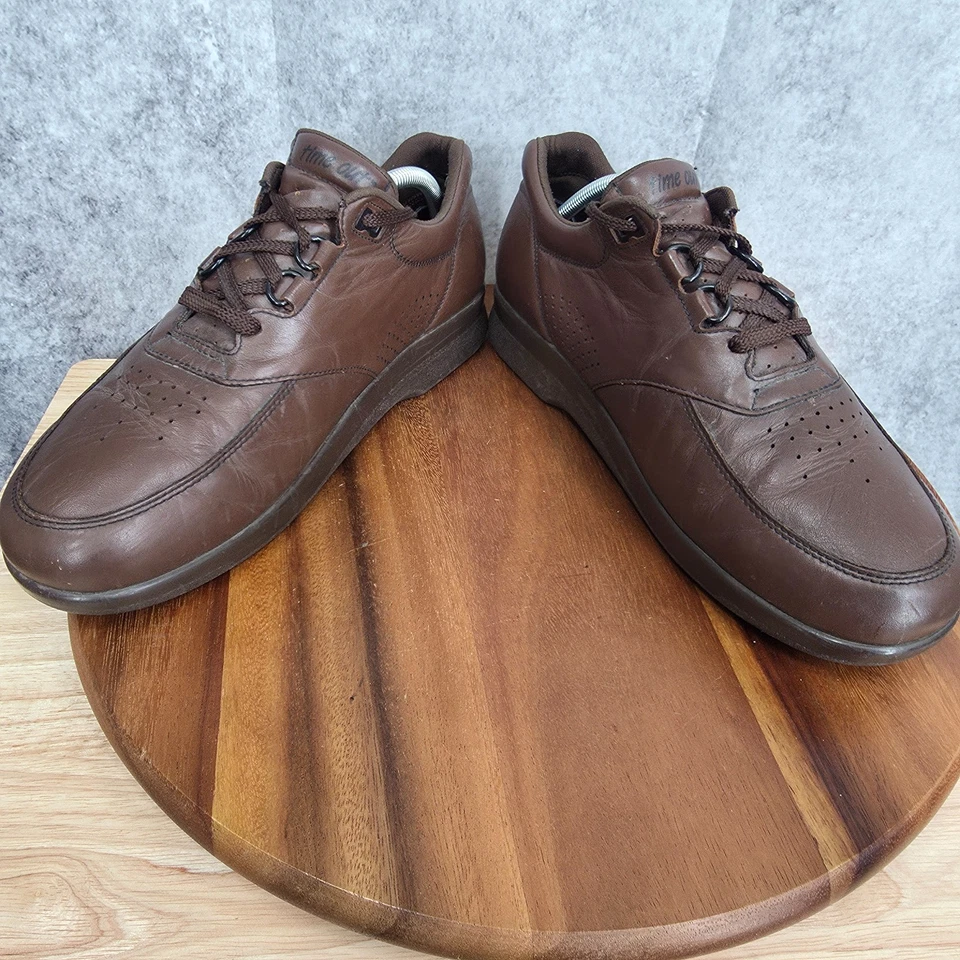 SAS Time Out Walking Shoes Mens 11 M Brown Leather Sneakers Comfort Shoes - Image 4 of 4