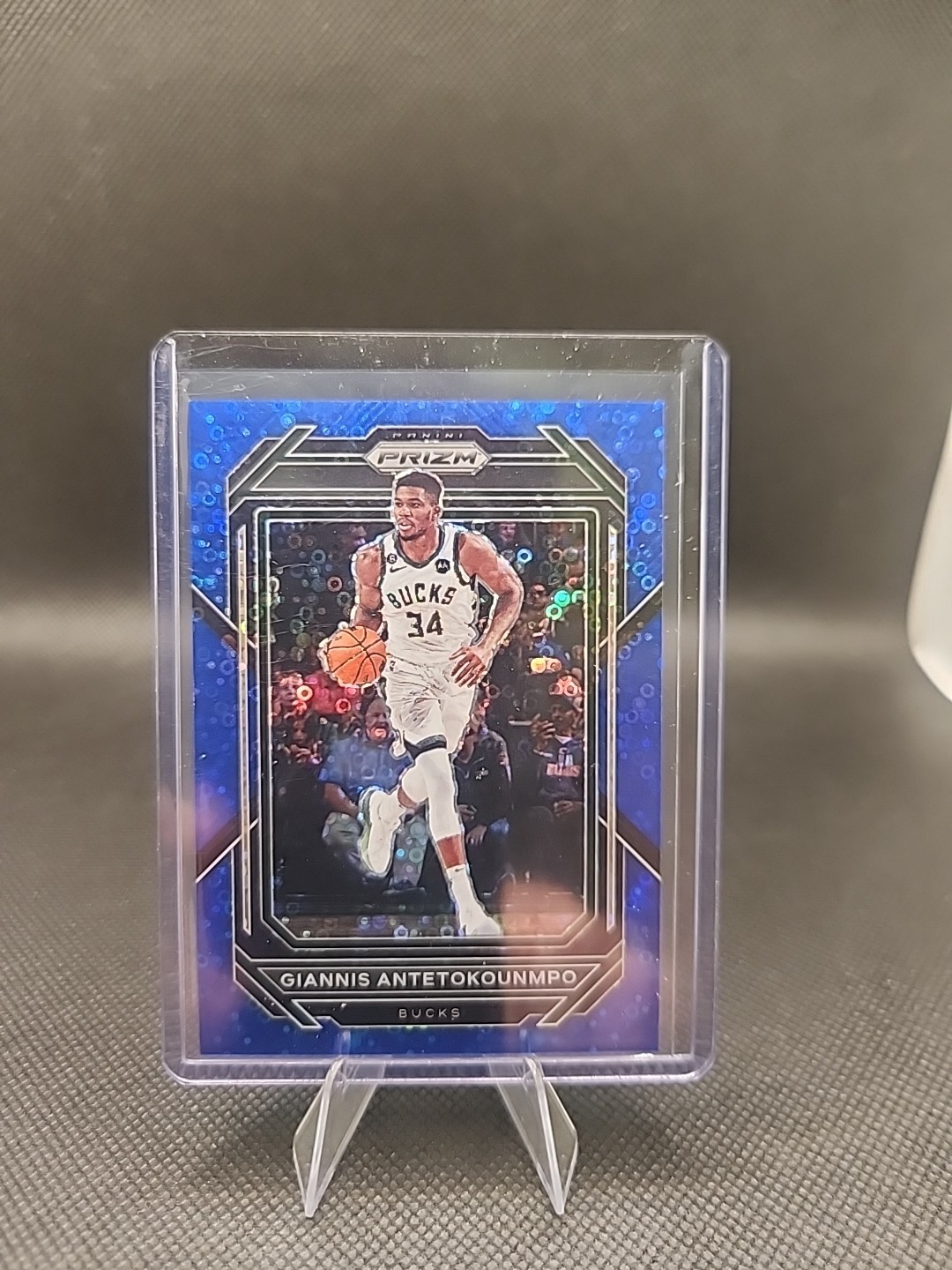 2022-23 Panini Prizm Fast Break Blue /150 Giannis Antetokounmpo #96