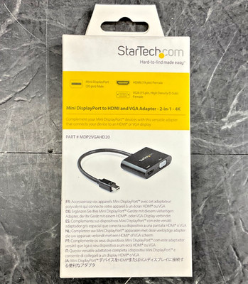 StarTech Mini DisplayPort to HDMI VGA MDP2VGAHD20   ️  ️  BRAND NEW!   ️  ️ 
