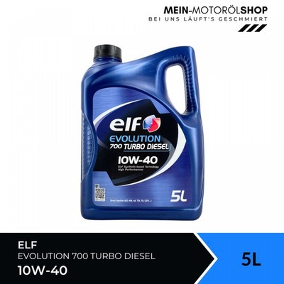 Elf Evolution 700 Turbo Diesel 10W-40 Renault RN0700 RN0710 VW Motoröl 5 Liter