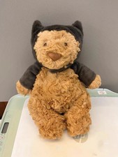 JELLYCAT HALLOWEEN BARTHOLOMEW BEAR BAT FLUFFY PLUSH CUDDLY TOY TAGS + DUST BAG