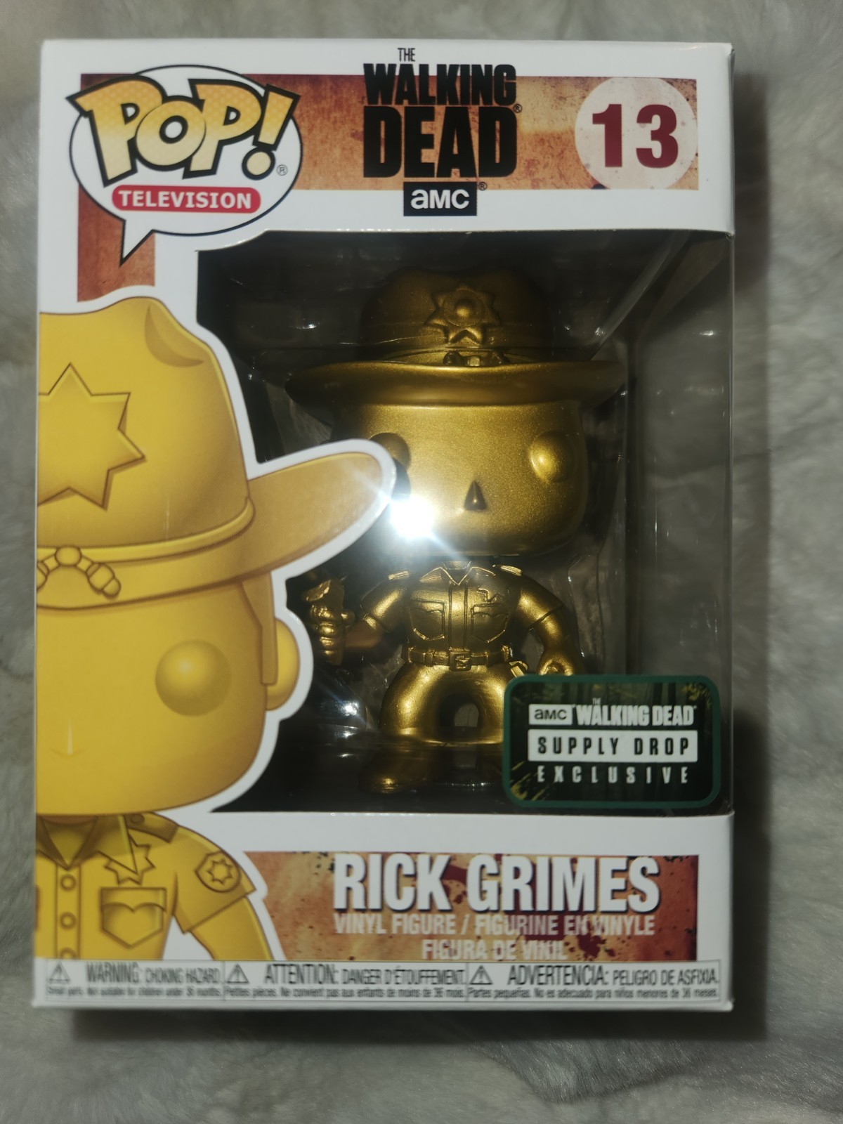 Funko Pop! The Walking Dead - Rick Grimes (Gold) Supply Drop Exclusive