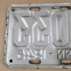 1945 Minnesota MN License Plate Low Number SHORTIE 7 5/8"x 5.5" MINN 1033 — photo 7