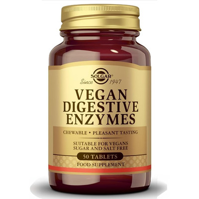 Vegane Verdauungsenzyme 50 Tabletten Solgar