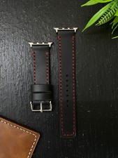 100 Real Leather Apple Watch Band Strap Size 38 39 40 41 42 44 45 46 49 mm Z132