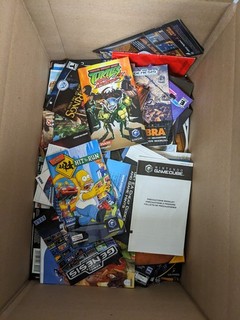 HUGE LOT OF VARIOUS VIDEO GAME COVER ART INSERTS AND MANUALS (GREAT VALUE)