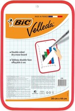 BIC VELLEDA Dry Wipe White Board 30 x 44cm Double-sided board