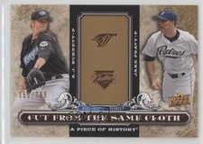 2008 A Piece of History Cut from the Same Cloth /799 AJ Burnett Jake Peavy a2v