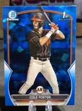 2023 Bowman Chrome Draft Sapphire Edition - Cole Foster #BDC-128 (RC)