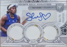 2024 Topps Tennis Royalty Sloane Stephens Auto Triumph Relic Worn Signature 1/75