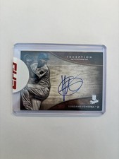 2014 Topps Inception Yordano Ventura On Card Blue Ink Rookie AUTOGRAPH. rookie card picture