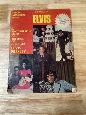 The World of Elvis 1977 Special Memorial Illustrated Issue w/ Full Color Poster