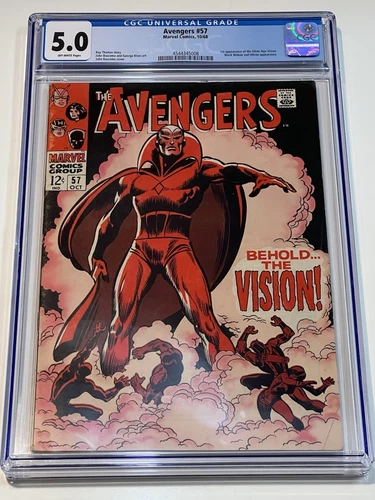 The Avengers #57 Marvel Comics October 1968 1st App Silver Age CGC 5.0 Key MCU