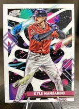 2025 Topps Cosmic Chrome Kyle Manzardo #180 White Hole SSP Refractor