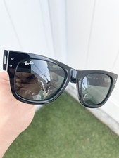 NWT Authentic Ray Ban Mega Wayfarer RB0840S 0840 Black G15 Size 51/21