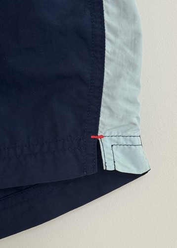 Pantaloncini da bagno Orlebar marroni per bambini ragazzi lato russo P blu navy età 12 - Foto 7 di 13