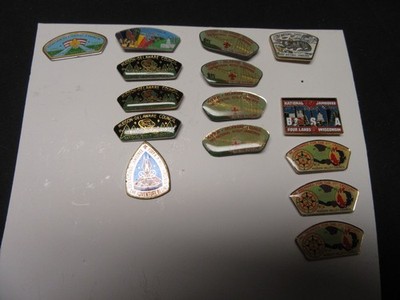 National Jamboree JSP Shaped Hat Pins, Lot of 15      RT5