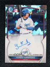 2023 Bowman Chrome Prospect Atomic Refractor 7/100 Yeiner Fernandez Auto 0o3x