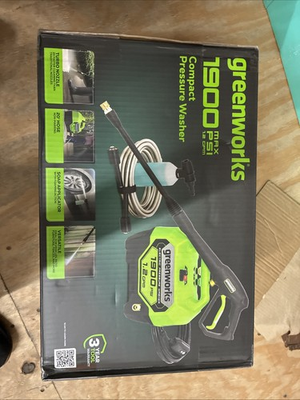 #ad Greenworks 1900 PSI 1.2 GPM Electric Pressure Washer Combo Kit Green NEW $150.00