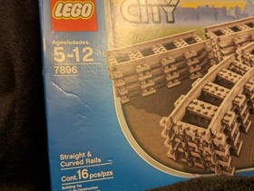 LEGO City Train 7896 Straight/Curved Tracks/Rails Power Functions NO Box