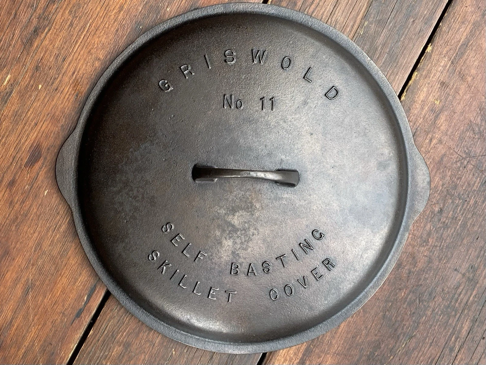 Griswold Cast Iron #11 Fully Marked Low Dome Skillet Lid