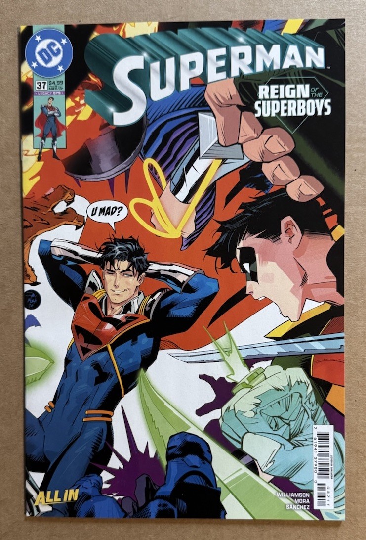 Superman #37 Cover A Dan Mora Superboy Prime Robin