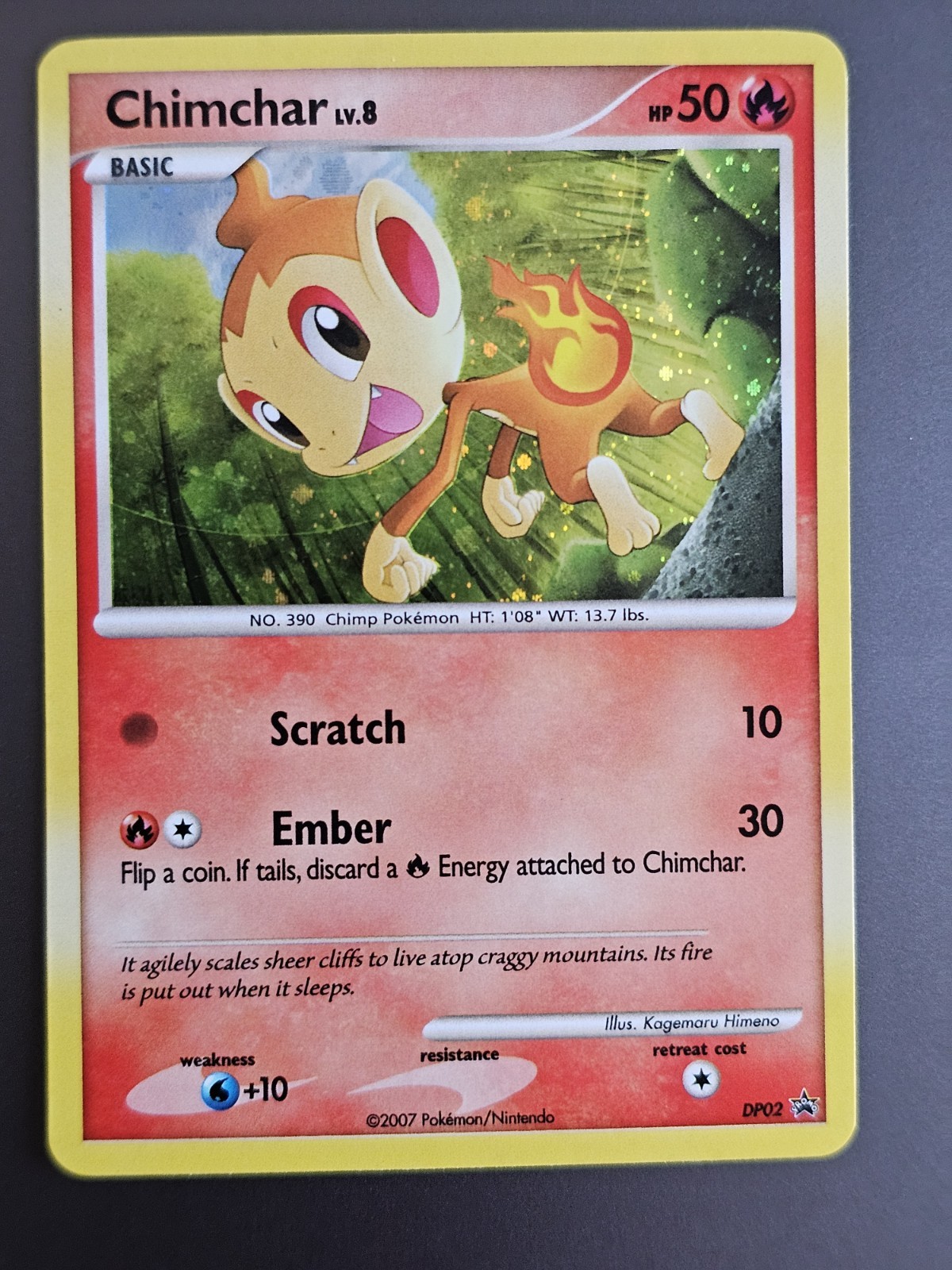 Chimchar - DP02 - Pokemon Diamond & Pearl Promo Holo Card NM