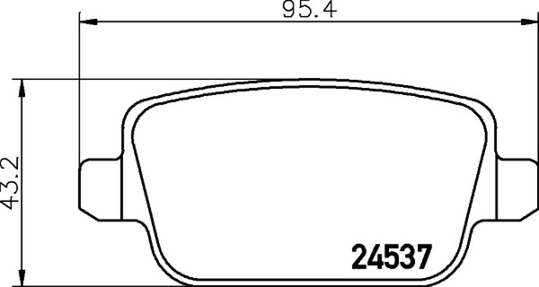 Hella Pagid Bremsbelagsatz Scheibenbremse 8DB 355 025-351 FüR Landrover L359 Si4-image