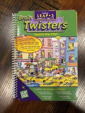 Leap Frog Leap Pad Brain Twisters SEARCH THE CITY Interactive Book - No Cart