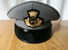 CAPPELLO BERRETTO COPRICAPO POSTINO POSTE ITALIANE FREGIO PT - tg 54