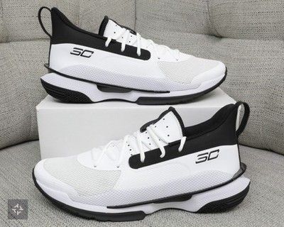 Under Armour Curry 7 Team Black White Shoes Men's Size 12.5 (3023838-108)