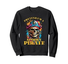 Spooky Pirate Skull Costume for Halloween Sweatshirtfrom JP