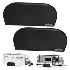  Double Axle RV tire Cover Fits Diameter 27"-29", 27"-29" Dia. Black-380g PVC