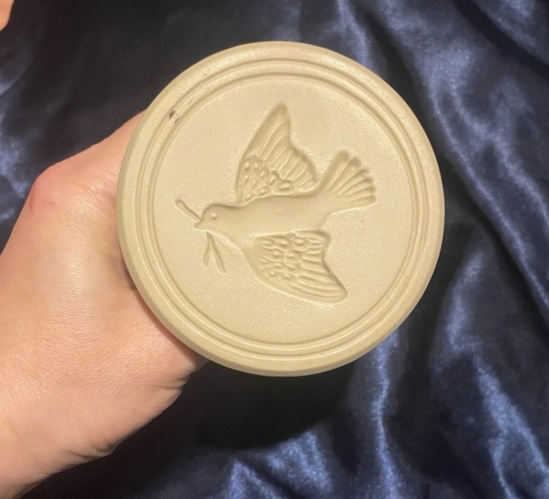 Brown Bag PEACE DOVE Cookie Stamp Noah's Ark Press Bible Baking Home collectible
