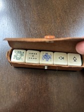 Vintage Poker Dice Set, Made In England