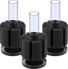 Pawfly 3 Pack Aquarium Sponge Filter Quiet Betta Fry Shrimp and Small Fish Foam