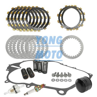 Clutch Friction Plates Kit & Gasket Set for Yamaha Raptor 660R YFM660R 2001-2005