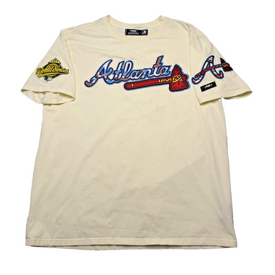 90s MLB アトランタブレーブス ビッグサイズ ベースボールシャツ Vintage Atlanta Braves Shirt Mens Large White MLB Baseball World