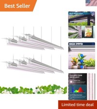 Pinkish White LED Grow Lights 4FT - Full Spectrum, 3100 Lumen for Indoor Plants