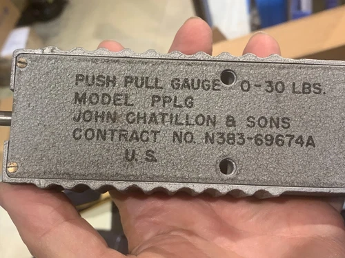 Chatillon PPLG Dial Push-Pull Gauge w/Case & Accessories
