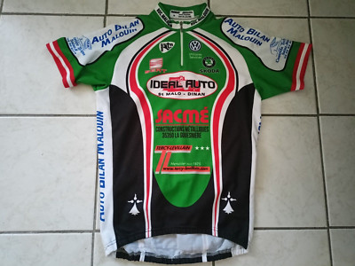 FAHRRADTRIKOT FAHRRAD NORET ROC MALOUIN IDEAL AUTO ST MALO GRÖSSE M/3 SEHR GUTER ZUSTAND