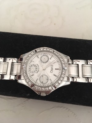 DMQ Silver Watch with Crystal Accents s-l400.jpg main image 4