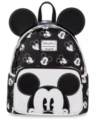 Loungefly Disney Mickey Mouse Black and White Backpack NWT​ Loungefly Disney Mickey Mouse Signature Allover Print Mini  main image 3