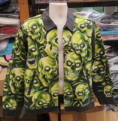 SS18 Supreme skull pile work jacket size M medium Coat - Picture 9 of 12